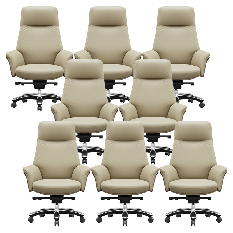 Contemporary Swivel Executive Chair Height-adjustable Managers Chair for Office