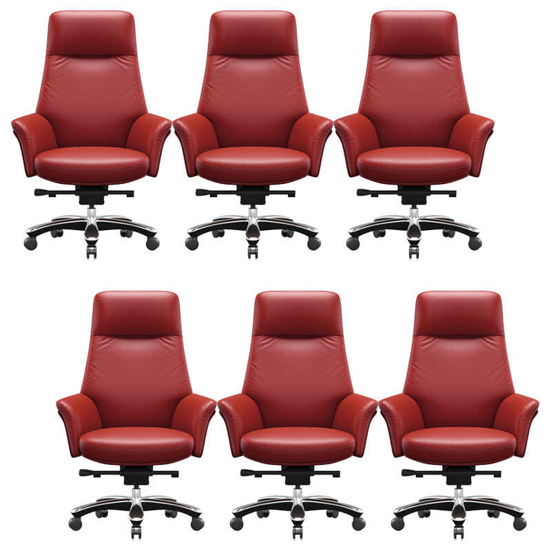 Contemporary Swivel Executive Chair Height-adjustable Managers Chair for Office