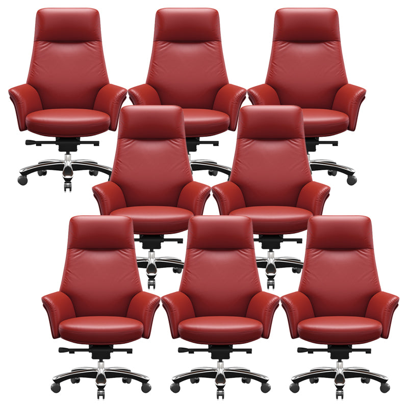 Contemporary Swivel Executive Chair Height-adjustable Managers Chair for Office