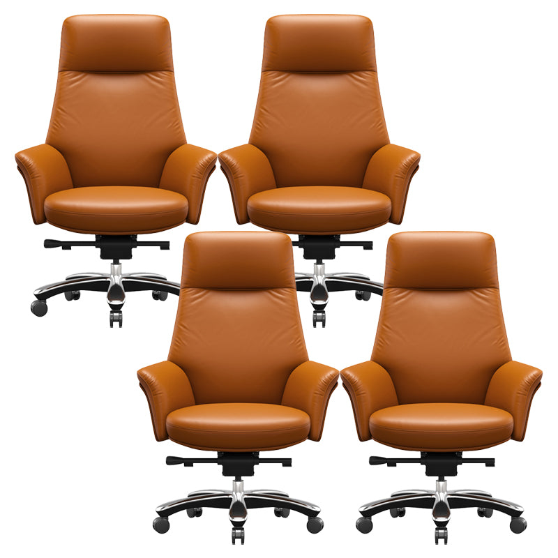 Contemporary Swivel Executive Chair Height-adjustable Managers Chair for Office