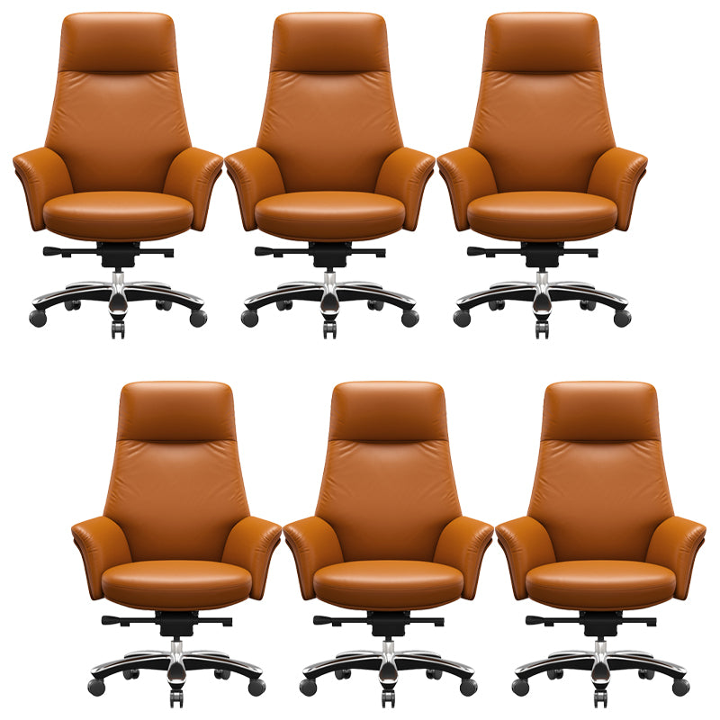 Contemporary Swivel Executive Chair Height-adjustable Managers Chair for Office