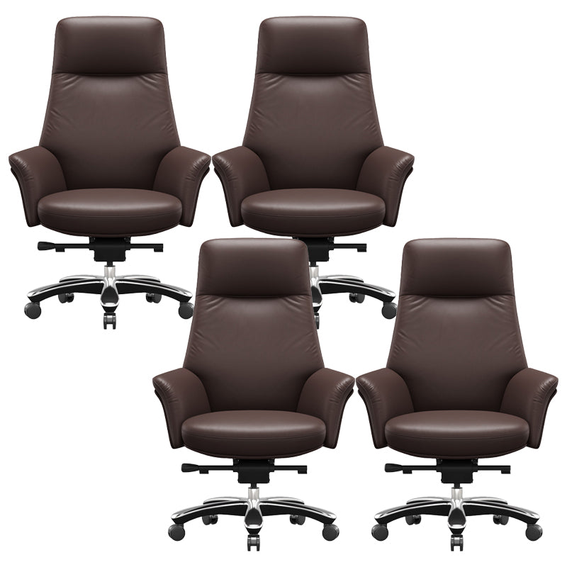 Contemporary Swivel Executive Chair Height-adjustable Managers Chair for Office