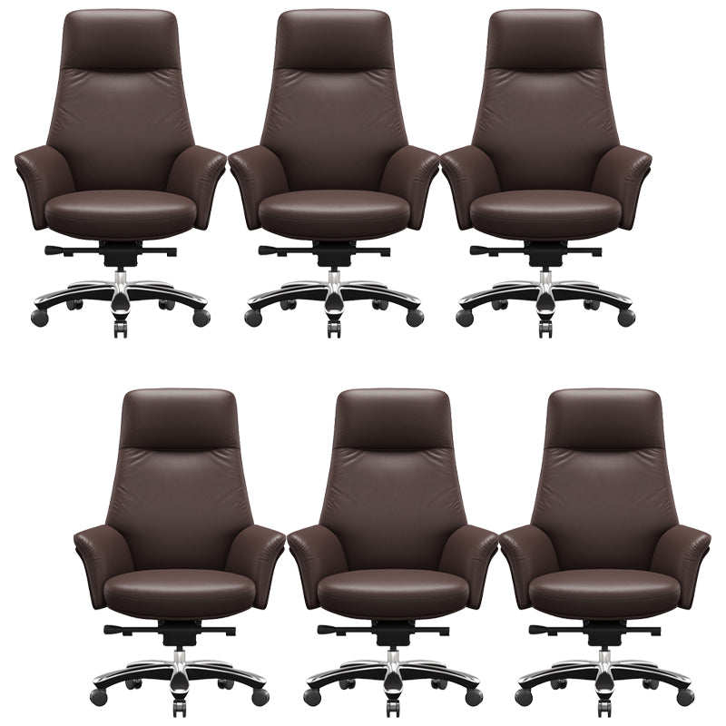 Contemporary Swivel Executive Chair Height-adjustable Managers Chair for Office