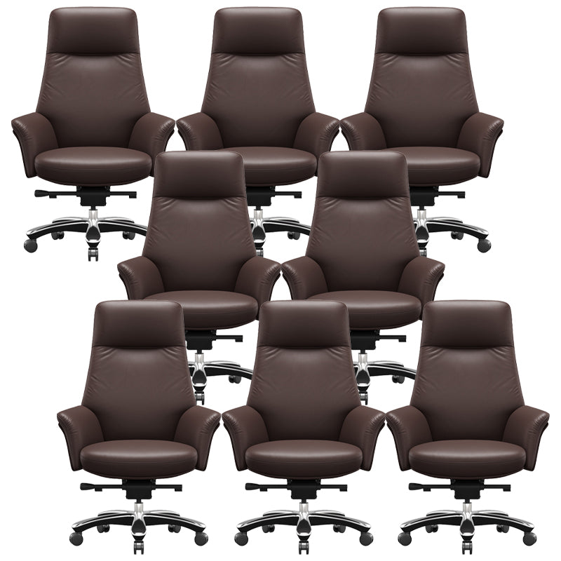 Contemporary Swivel Executive Chair Height-adjustable Managers Chair for Office