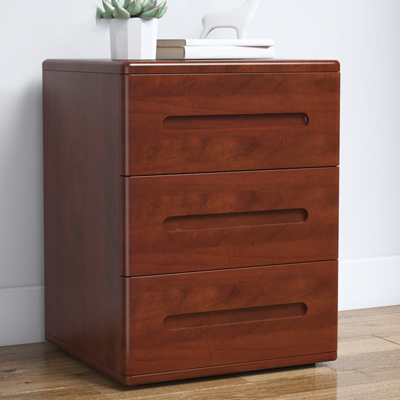 3 - Drawers Contemporary Bedside Cabinet Antique Finish Bed Nightstand