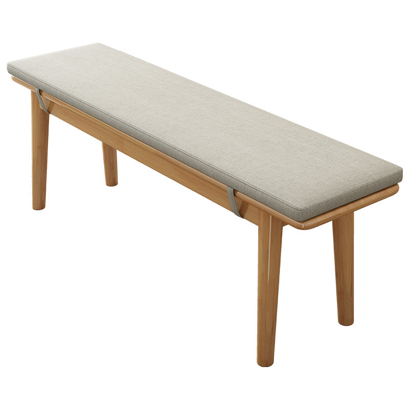 11.7-inch Width Mid-Century Modern Bench Rectangle Solid Color Seating Bench