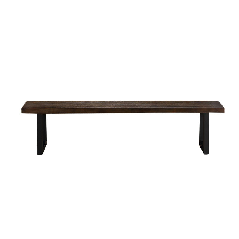 11.7-inch Width Solid Color Seating Bench Mid-Century Modern Rectangle Bench