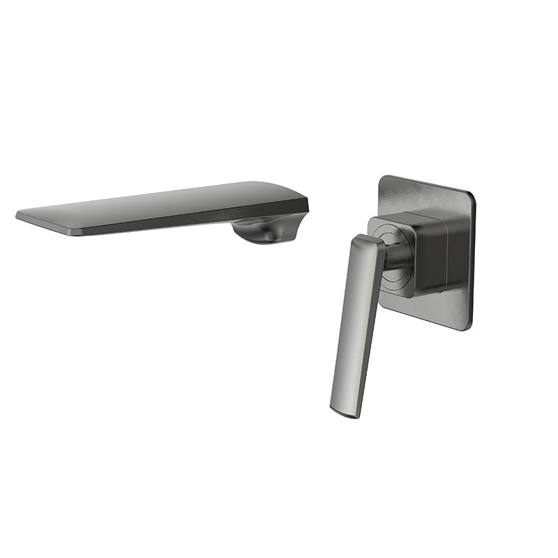 Glam Style Faucet Wall Mounted Bathroom Faucet with Single Lever Handle