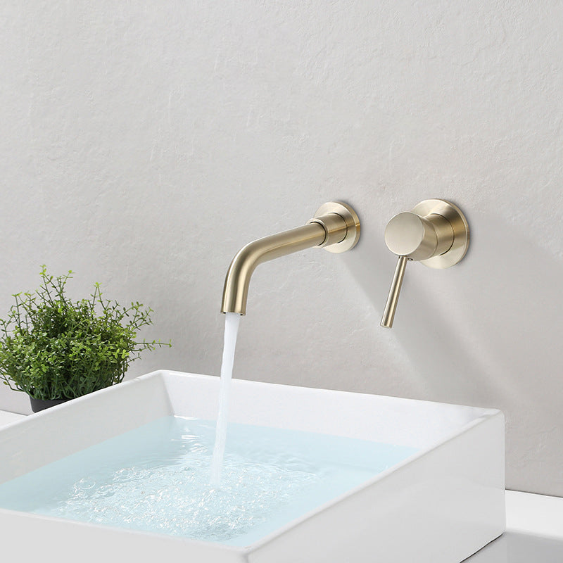 Wall Mounted Faucests Single Lever Handle Faucets for Bathroom