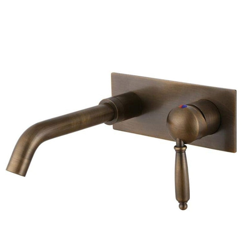 3 Holes Faucet Glam Style Wall Mounted Faucet with 2 Cross Handles