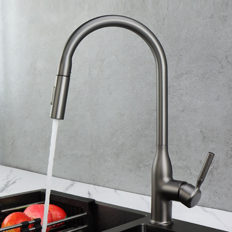 Modern Kitchen Faucet Pull down Sprayer Bar Faucet with Handle and Supply Line