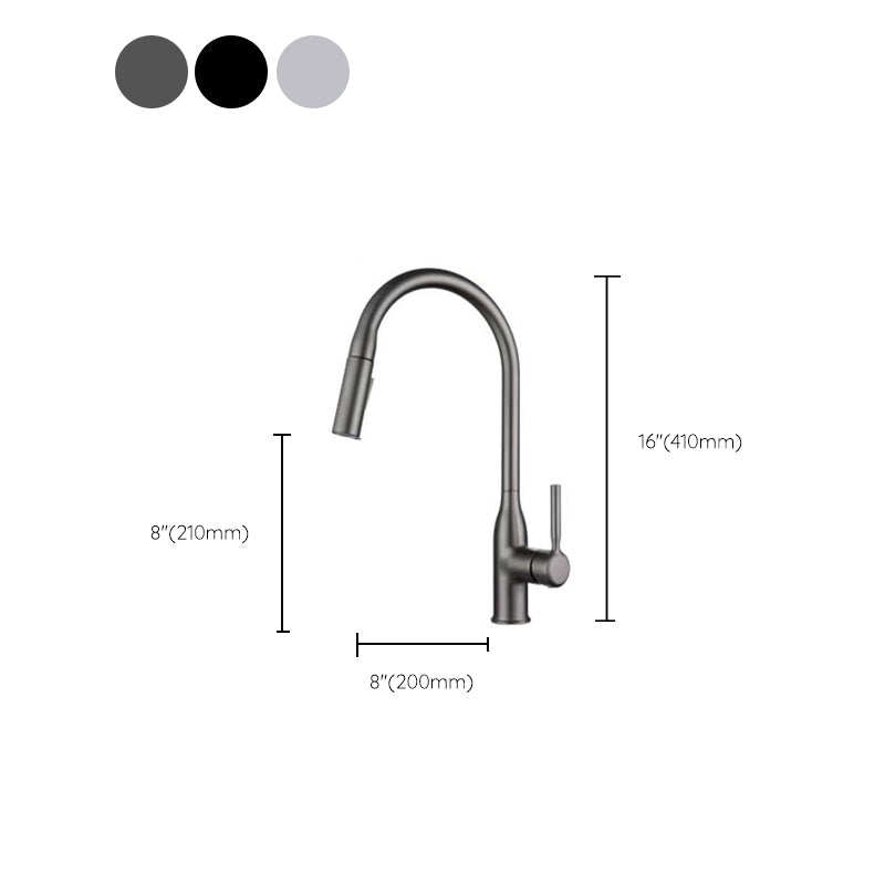 Modern Kitchen Faucet Pull down Sprayer Bar Faucet with Handle and Supply Line