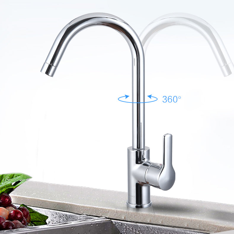 Stainless Steel 1 Holes Sink Contemporary Kitchen Sink with Basket Strainer