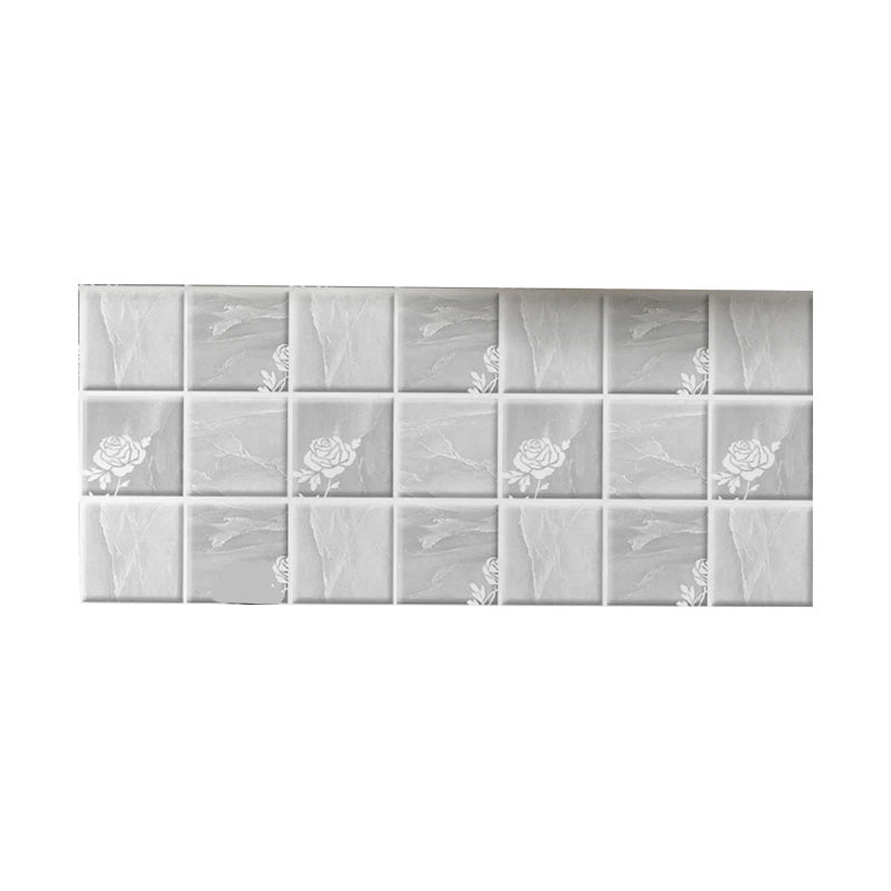 Peel and Stick Wall Tile Plastic Square Mosaic Waterproof Peel and Stick Wall Tile