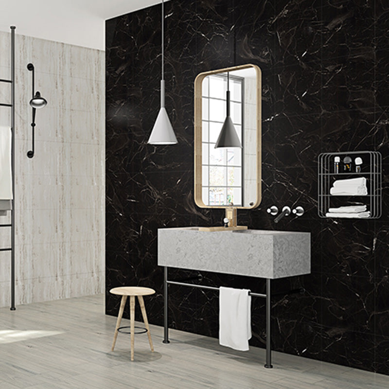 Contemporary Peel and Stick Backsplash Bathroom Field Tile Wallpaper