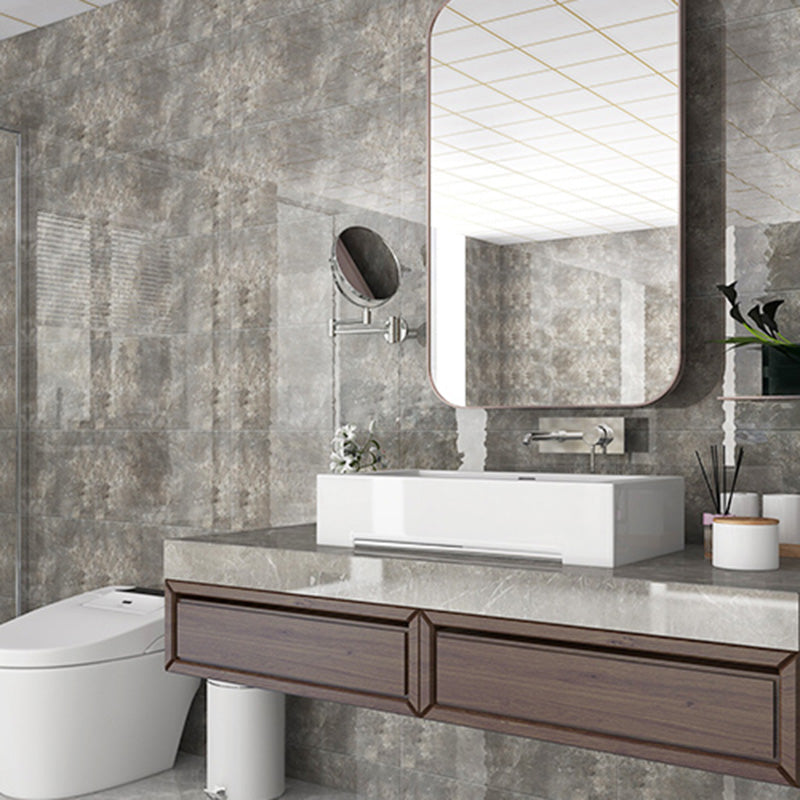 Contemporary Peel and Stick Backsplash Bathroom Field Tile Wallpaper