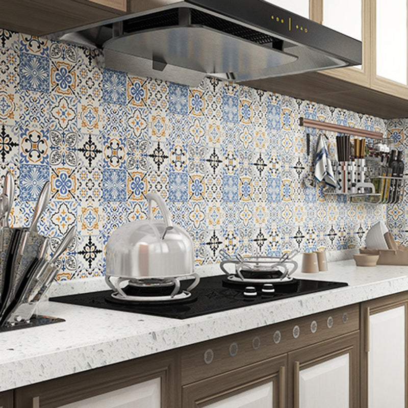 Single Tile Peel and Stick Backsplash Contemporary Kitchen Wallpaper