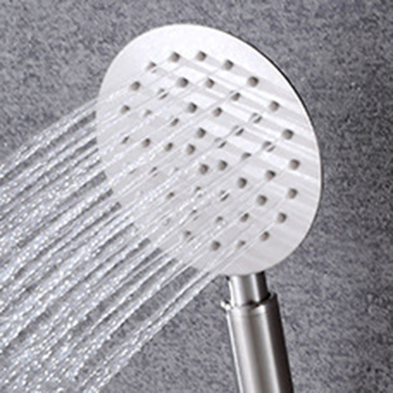 Contemporary Shower Combo Handheld Shower Head Stainless Steel Wall-Mount Shower Head