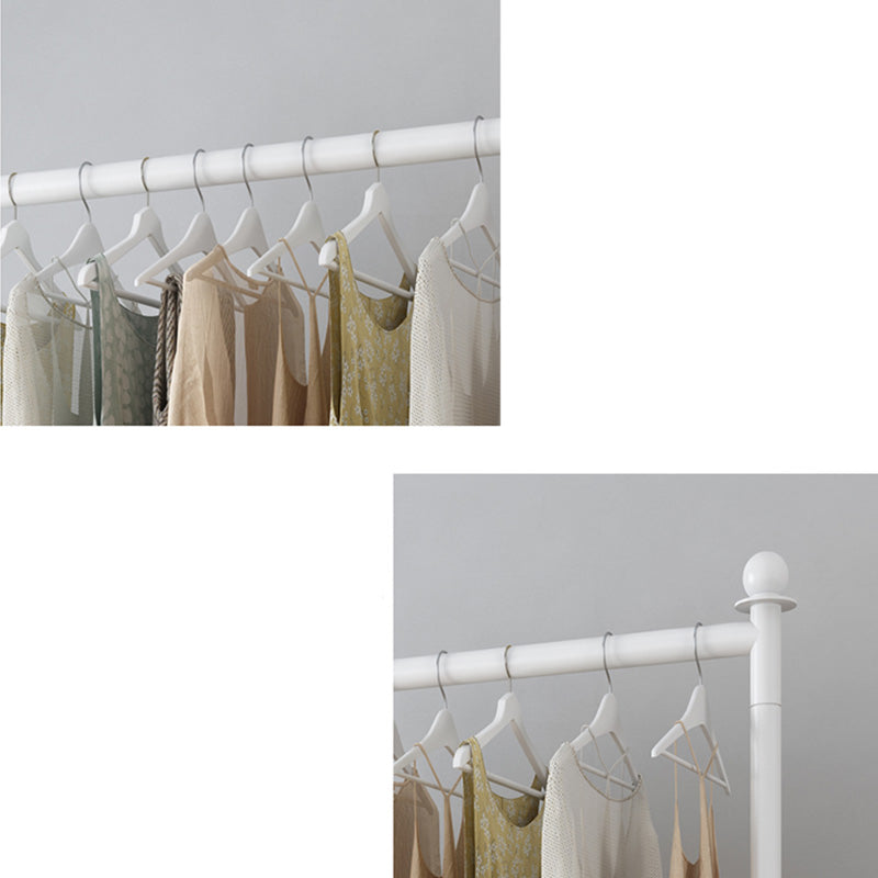 Contemporary Coat Rack Metal Frame Hanging Rail Entryway Coat Hanger