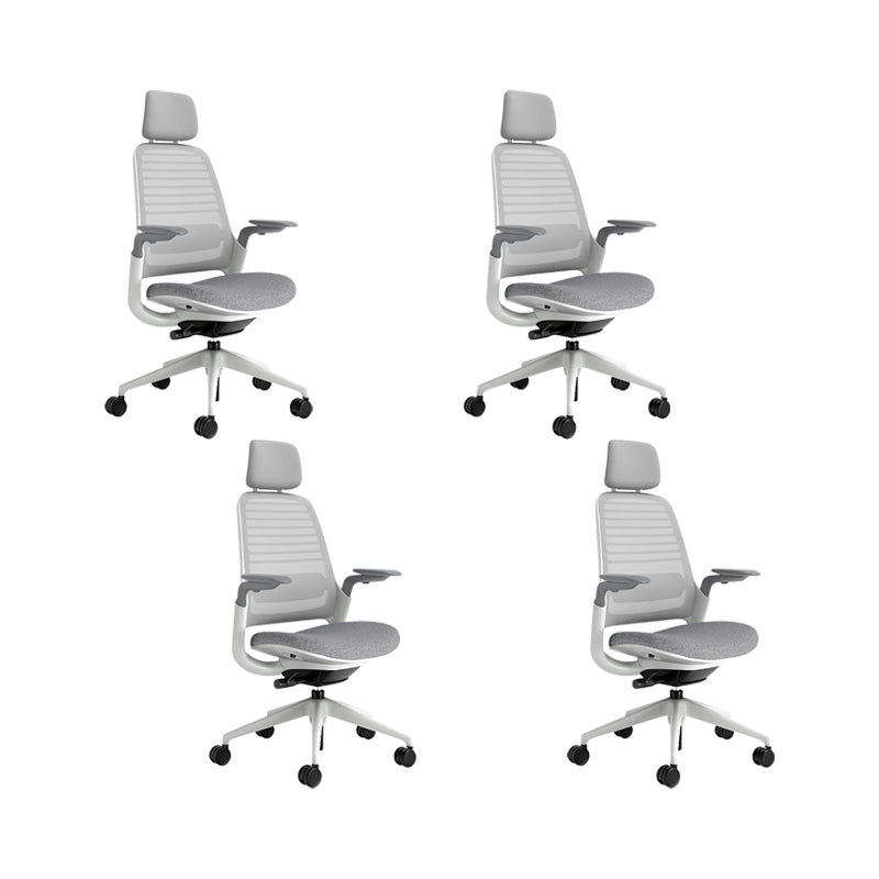 Modern Swivel Chair Tilt Mechanism Removable Arms Office Chair with Wheels