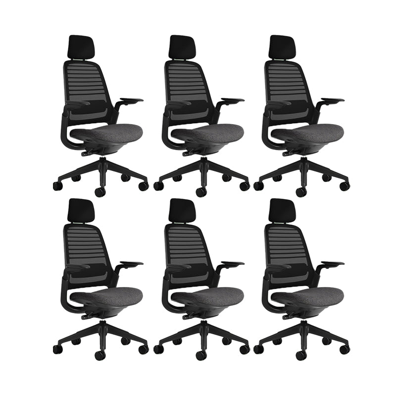 Modern Swivel Chair Tilt Mechanism Removable Arms Office Chair with Wheels