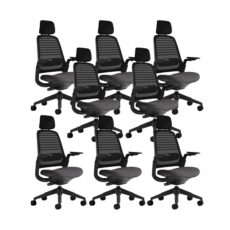 Modern Swivel Chair Tilt Mechanism Removable Arms Office Chair with Wheels