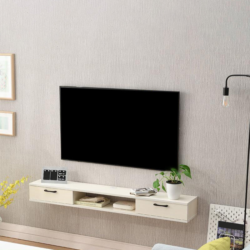 Scandinavian TV Media Stand Wall-mounted TV Media Console with Drawers