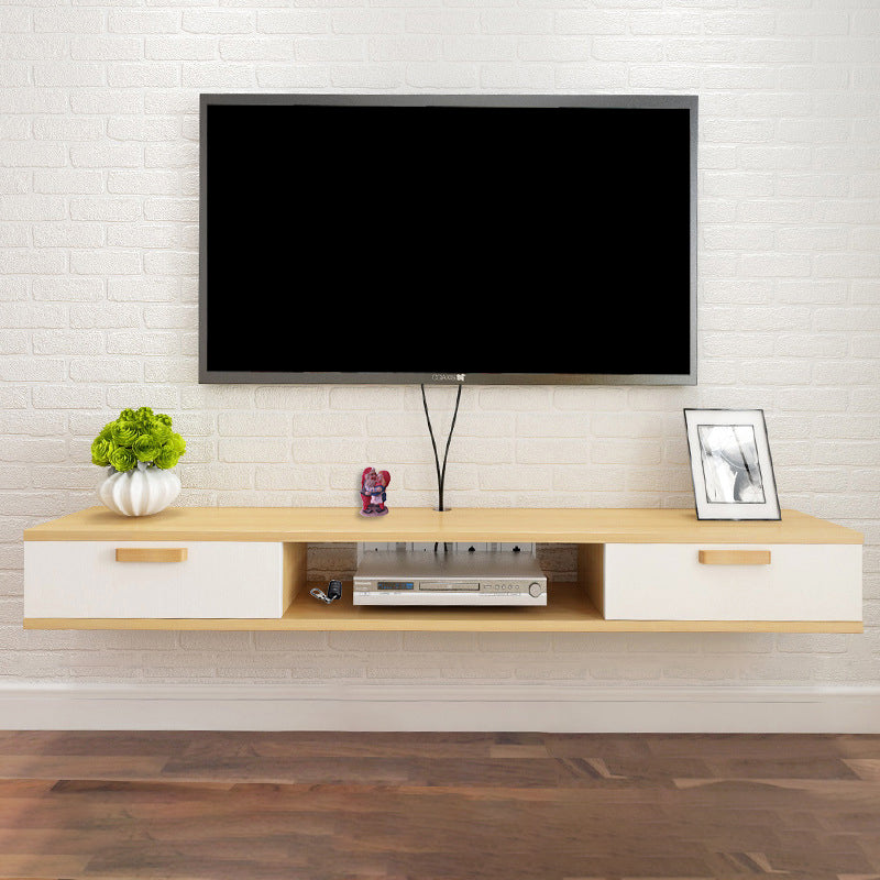 Scandinavian TV Media Stand Wall-mounted TV Media Console with Drawers