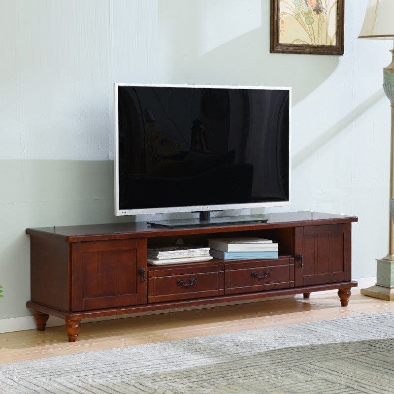 Wooden TV Media Console Stand Contemporary TV Console for Living Room