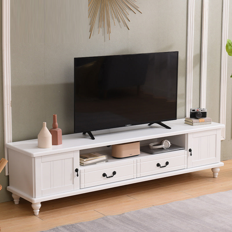 Wooden TV Media Console Stand Contemporary TV Console for Living Room