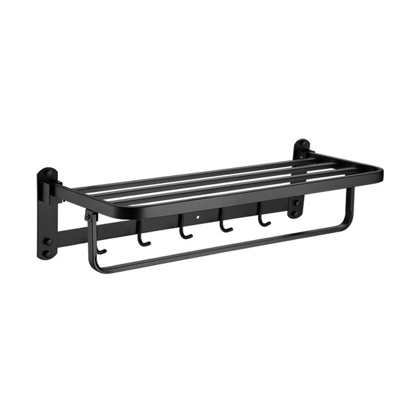 Modern Bathroom Accessory Set Bath Shelf Towel Bar Matte Black Bath Hardware Set