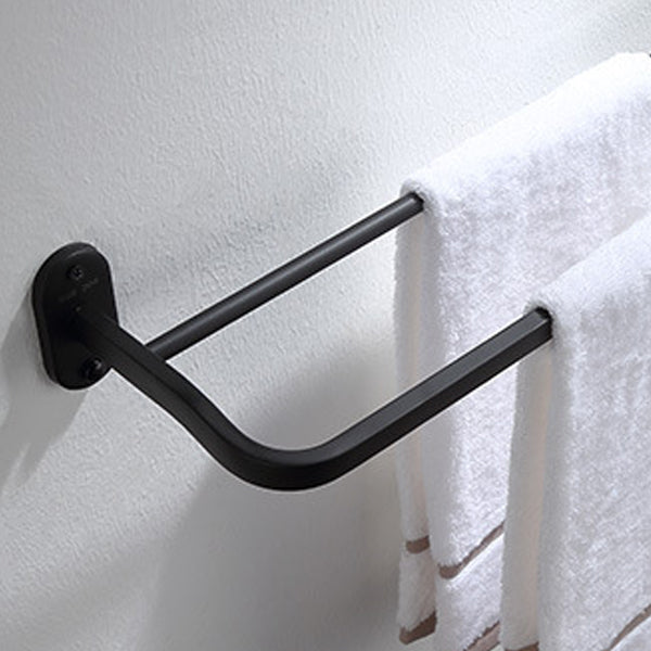 Modern Bathroom Accessory Set Bath Shelf Towel Bar Matte Black Bath Hardware Set