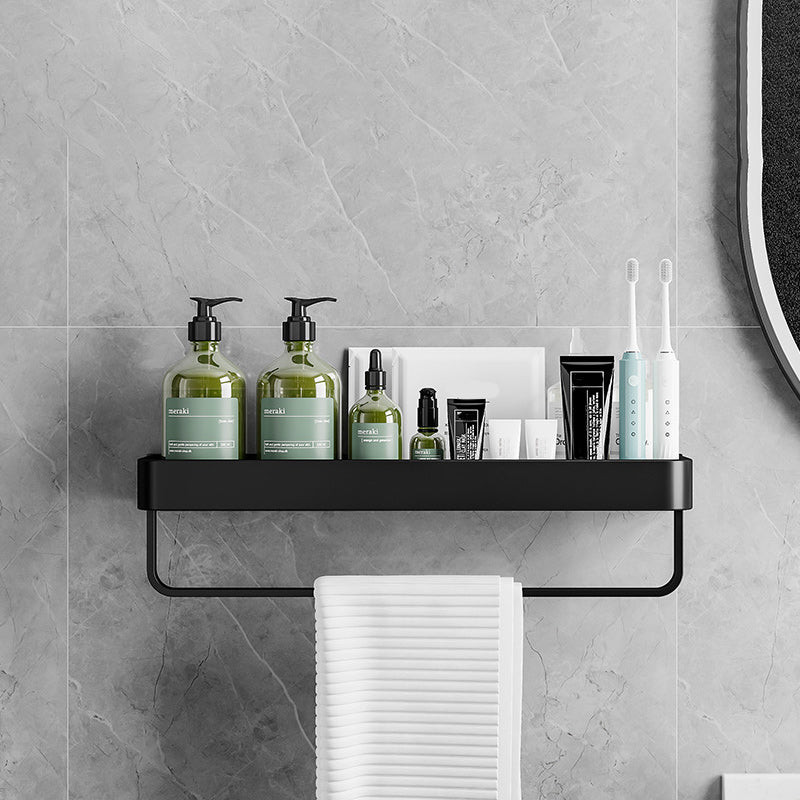 Contemporary Bathroom Accessories Hardware Set Aluminum Bath Shelf