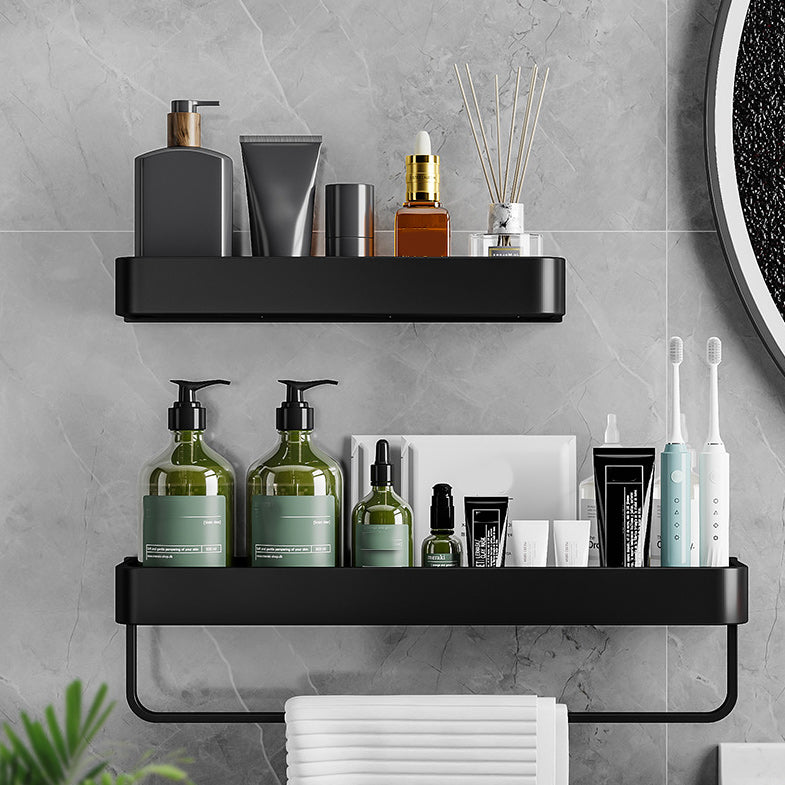 Contemporary Bathroom Accessories Hardware Set Aluminum Bath Shelf