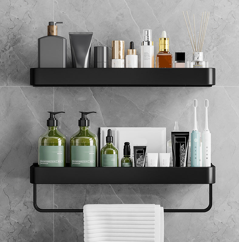 Contemporary Bathroom Accessories Hardware Set Aluminum Bath Shelf