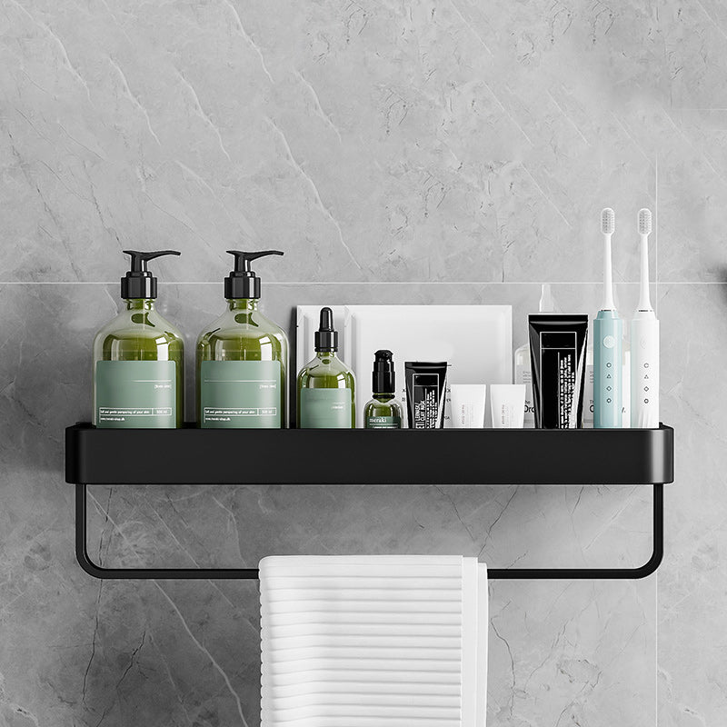 Contemporary Bathroom Accessories Hardware Set Aluminum Bath Shelf