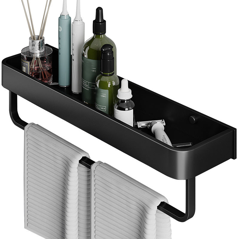 Contemporary Bathroom Accessories Hardware Set Aluminum Bath Shelf