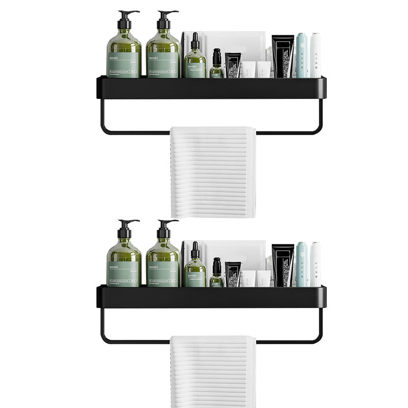 Contemporary Bathroom Accessories Hardware Set Aluminum Bath Shelf