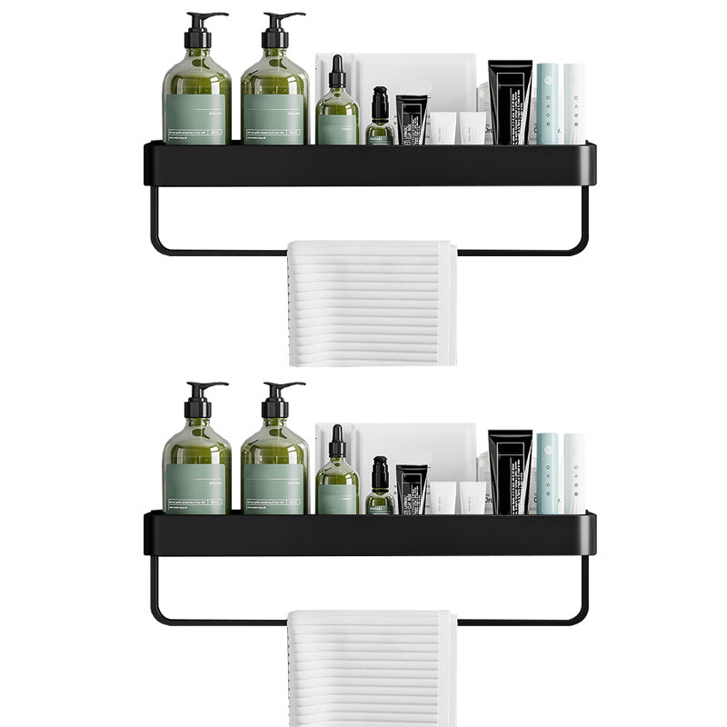 Contemporary Bathroom Accessories Hardware Set Aluminum Bath Shelf