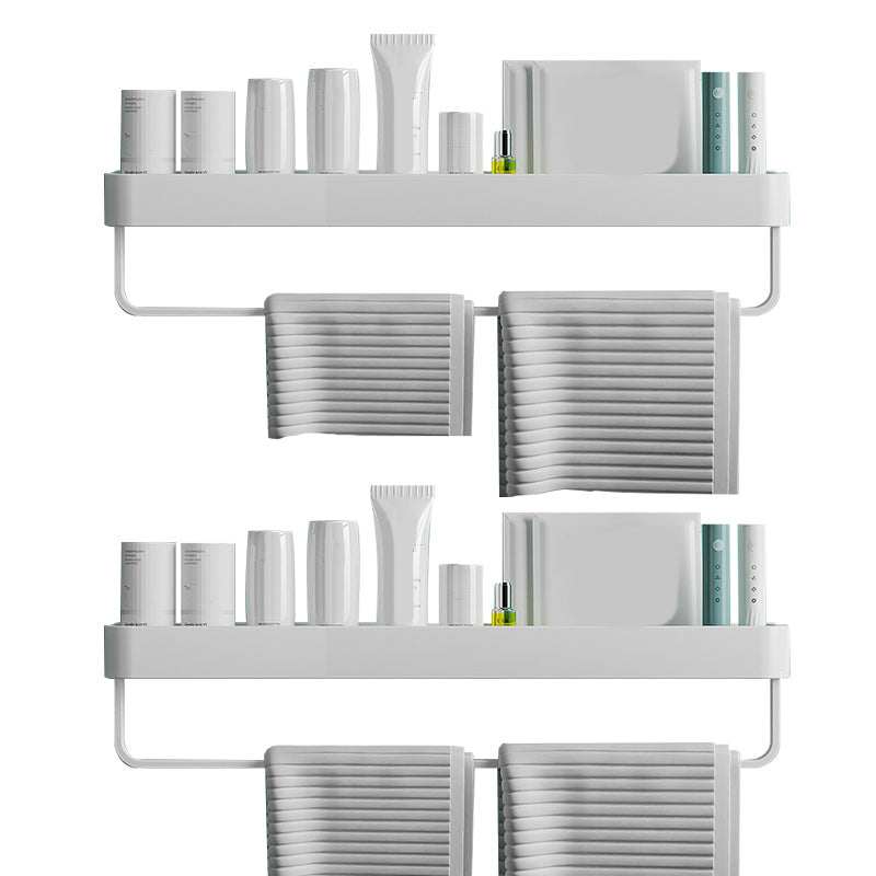 Contemporary Bathroom Accessories Hardware Set Aluminum Bath Shelf