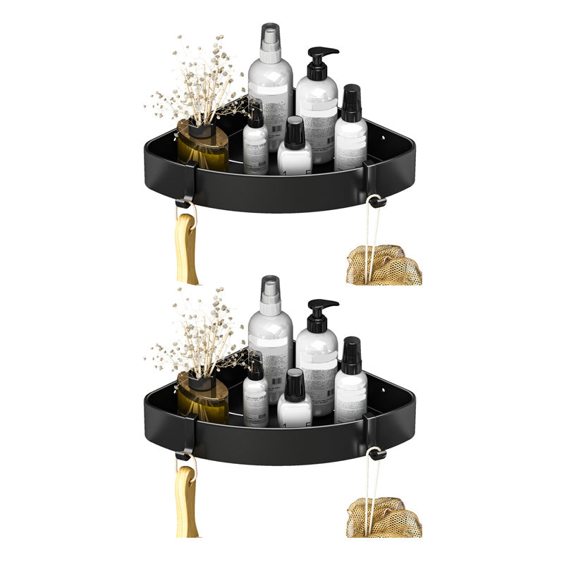 Modern Black and White Metal Bath Hardware Set Bath Shelf Bathroom Hardware Set