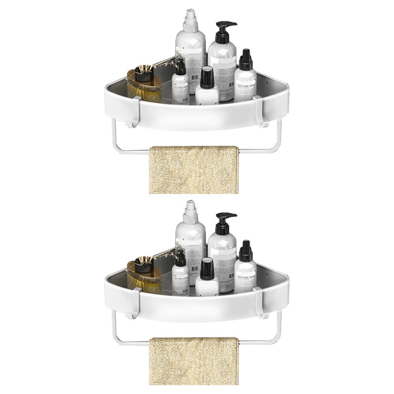 Modern Black and White Metal Bath Hardware Set Bath Shelf Bathroom Hardware Set