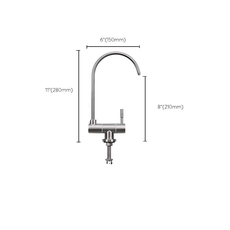 Modern Kitchen Faucet 1-Handle Bar Faucet without Soap Dispenser