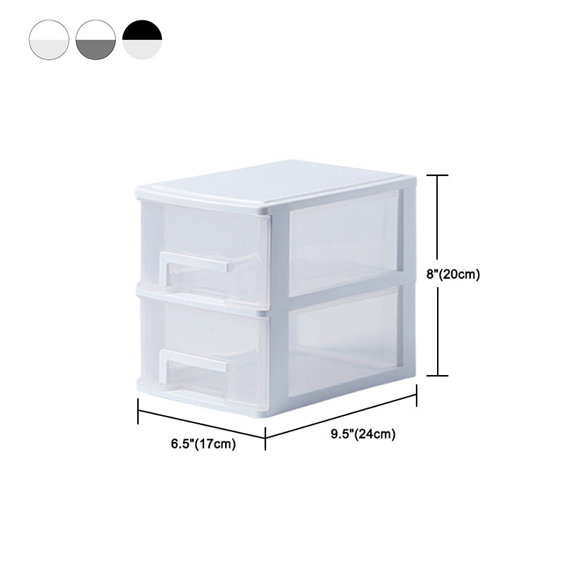 Drawers File Cabinet Vertical Home or Office Transparent Plastic File Cabinet