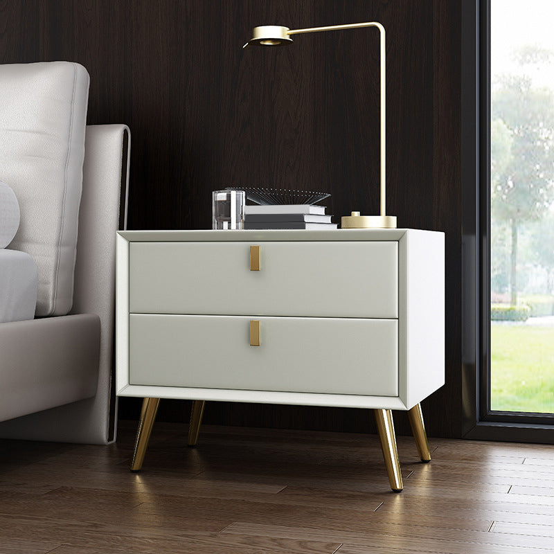 Solid Wood Bedside Cabinet Contemporary Night Table for Bedroom