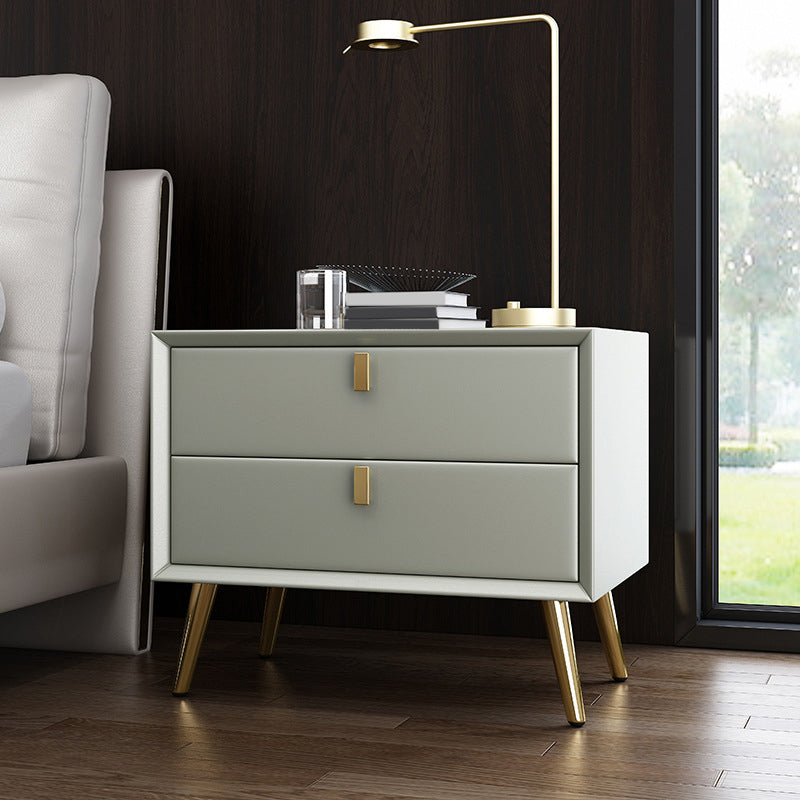 Solid Wood Bedside Cabinet Contemporary Night Table for Bedroom