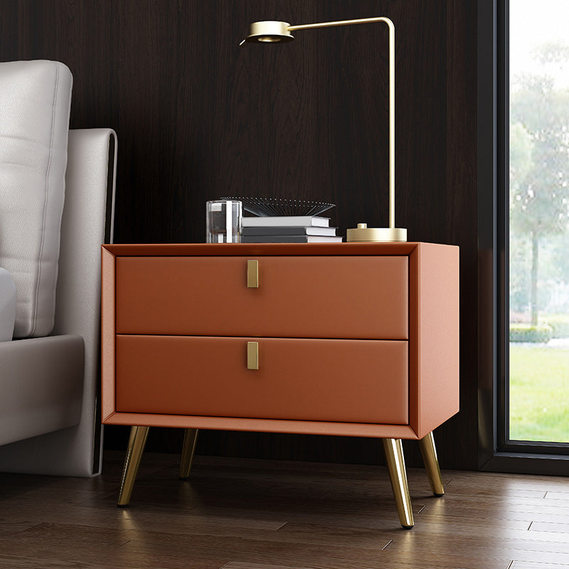 Solid Wood Bedside Cabinet Contemporary Night Table for Bedroom