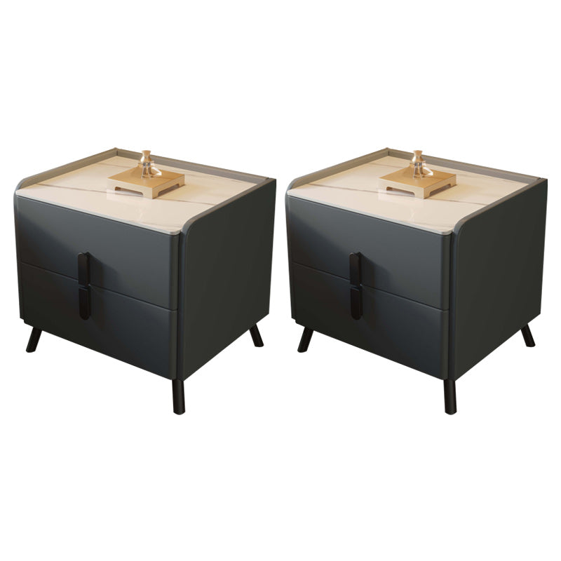 Contemporary Nightstand Drawer Storage Bedside Cabinet for Bedroom