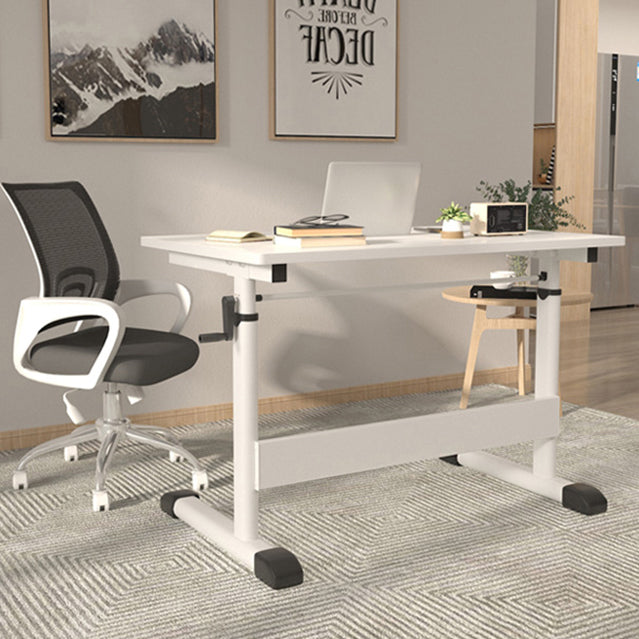 Modern Style Rectangle Office Desk T-shape Base Task Desk for Bedroom