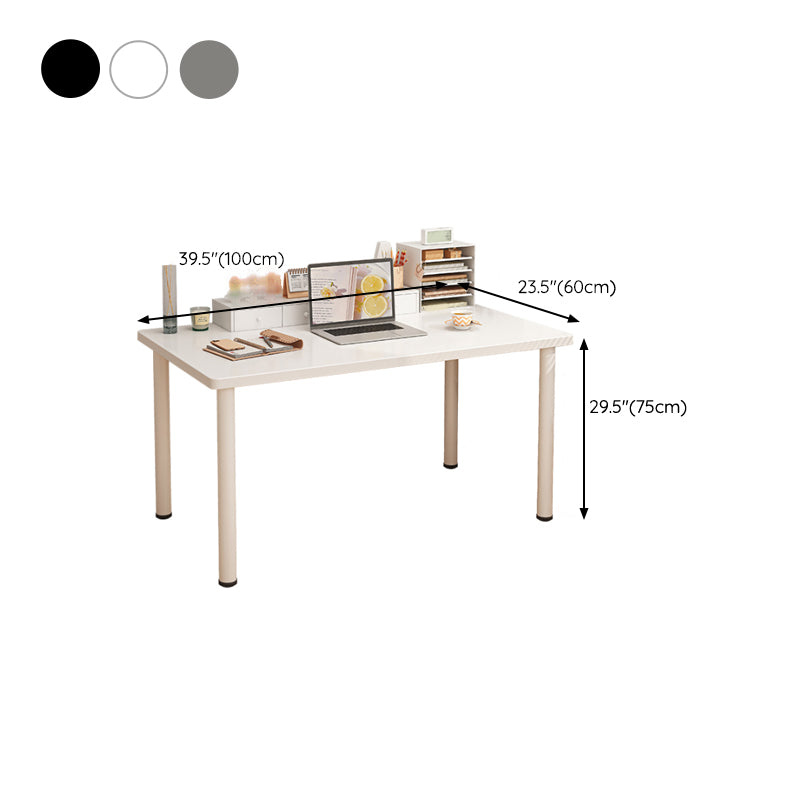 19.5/23.4" W Modern Writing Desk Manufactured Wood Rectangle Office Desk